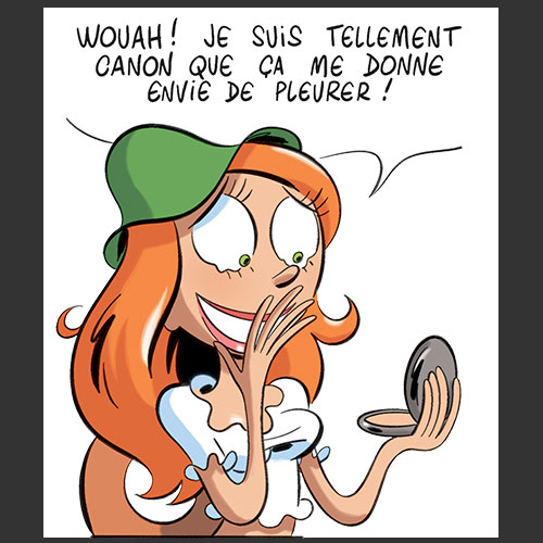 Wouah ! je suis tellement canon que ça me donne envie de pleurer !